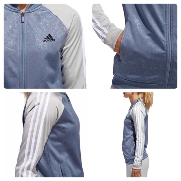 LAST ONE!! Adidas Embossed Track Jacket Full Zip - Picture 6 of 10